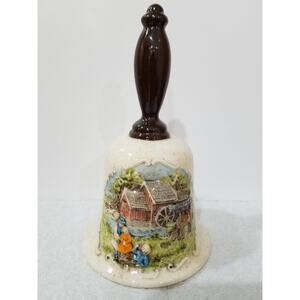Ornamental Bell with Grain Mill Scene